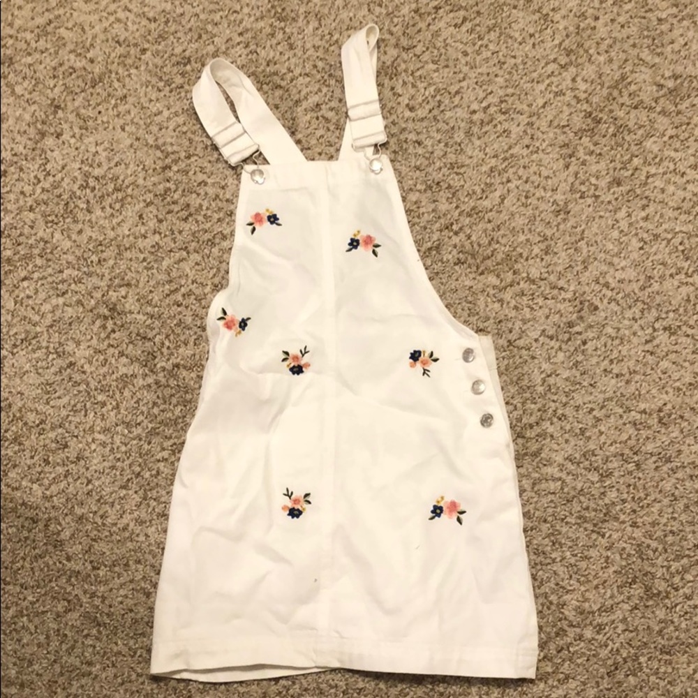 F21 Floral Pinafore Dress